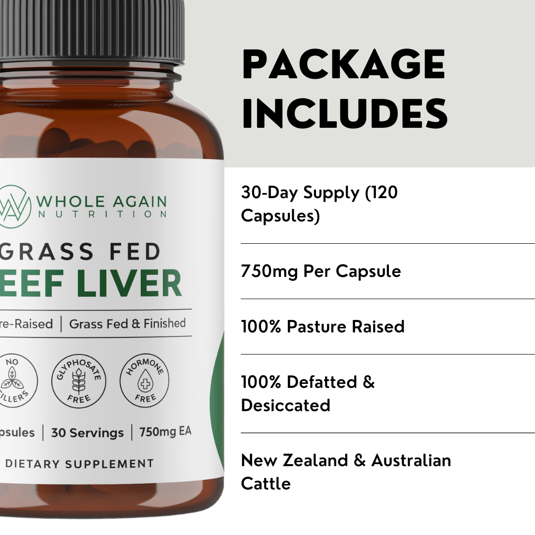 Grass-Fed & Pasture Raised Beef Liver Capsules