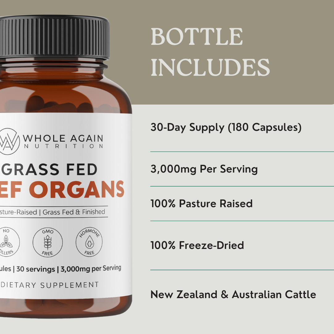 Freeze-Dried Beef Organs - 30 Servings